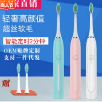 工厂直销电动牙刷男女防水USB充电式软毛全自动牙刷